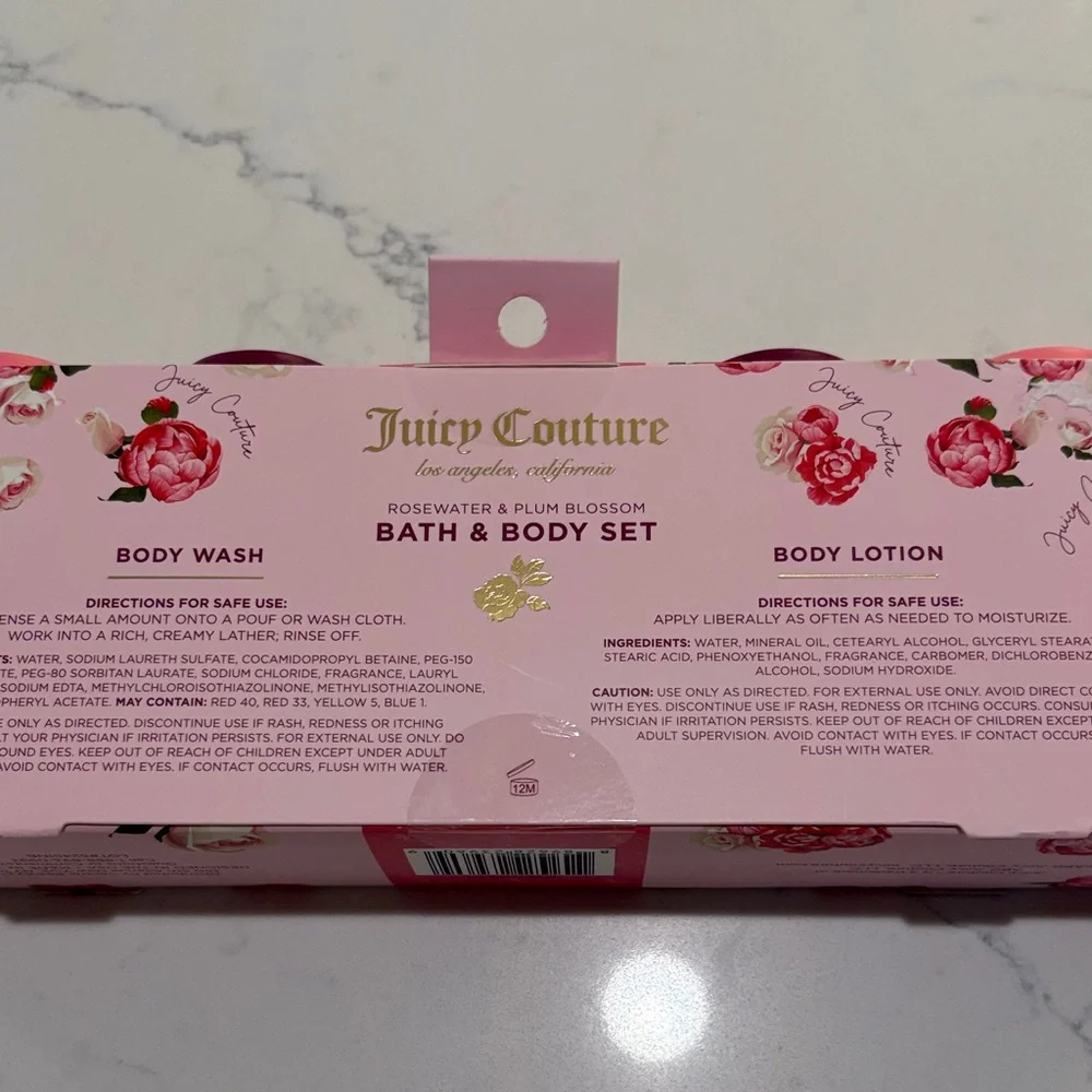 Juicy Couture Pink & Purple Body Wash Set - Picture 3 of 6